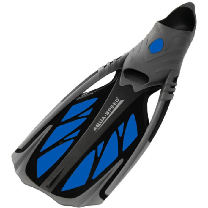 Ласти Aqua Speed Inox 553-11 5113 синій, чорний, сірий 38-39 (5908217651136)