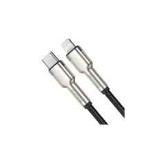 Дата кабель USB-C to Lightning 0.25m 20W Cafule Series Meta black Baseus (CATLJK-01)