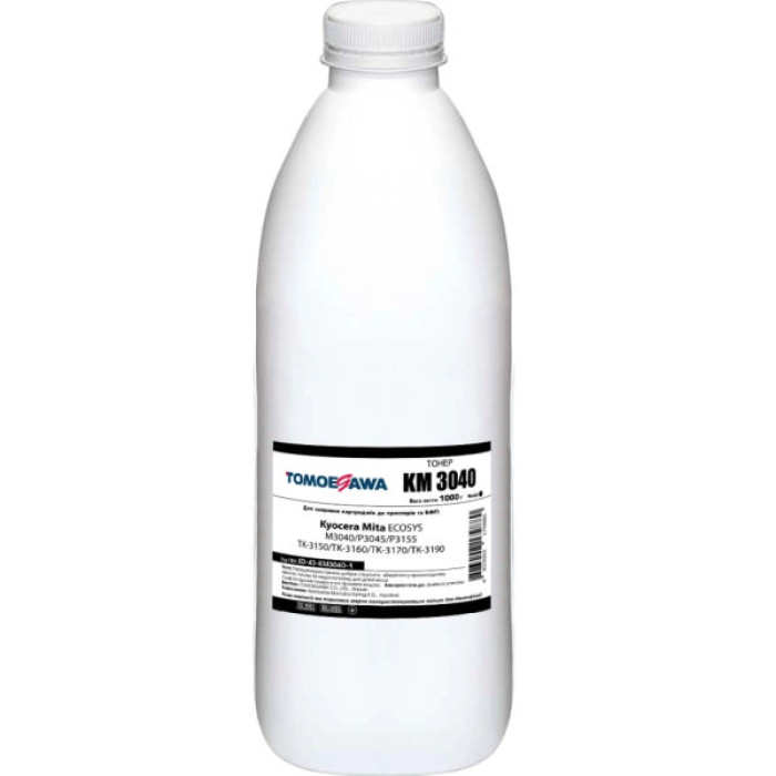 Тонер Kyocera ECOSYS M3040/M3540/P3045 1кг Black фасовка Tomoegawa (ED-43-KM3040-1)