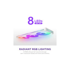 Кулер до корпусу NZXT F420 RGB Core Fan (Single Frame) - White (RF-U42HF-W1)