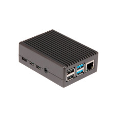 Корпус для Мікро ПК Raspberry Pi Pi 4B Black Aluminium Alloy (RA759)