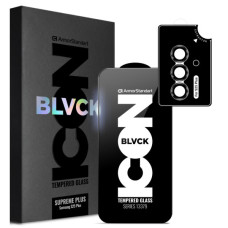 Скло захисне Armorstandart Supreme Plus Black Icon Samsung S25 Plus (ARM85454)