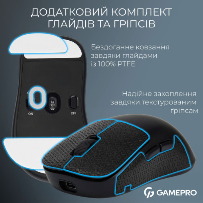 Мишка GamePro Asgard Loki Wireless/USB Black (GM022B)