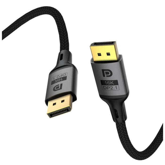 Кабель мультимедійний DisplayPort M to DisplayPort M 3.0m V2.1 16K black ColorWay (CW-CBDP092-BK)