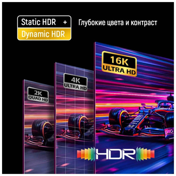 Кабель мультимедійний DisplayPort M to DisplayPort M 3.0m V2.1 16K black ColorWay (CW-CBDP092-BK)