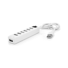 Концентратор Voltronic USB 2.0 to 7xUSB with power switch white (YT-H7S-W)
