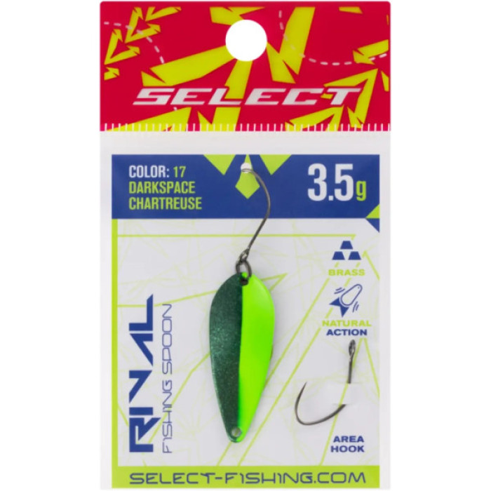 Блешня Select Rival 3.5g 34mm 17 DarkSpace Chartreuse (1870.80.33)