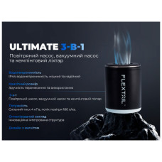 Ліхтар Flextail Tiny Pump 2X з функцією насосу чорний (TY2X1600-BK-i)