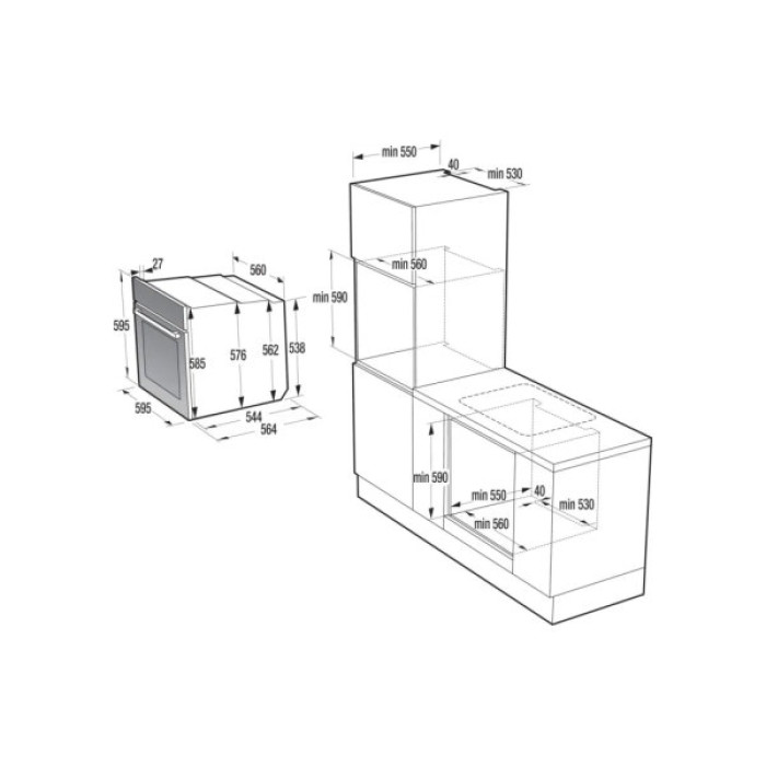 Духова шафа Gorenje BOP6373E28EBG