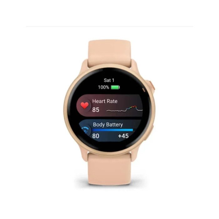 Смарт-годинник Garmin vivoactive 6, Pink Dawn/P. Dawn Metallic, GPS смарт-годинник (010-02985-03)
