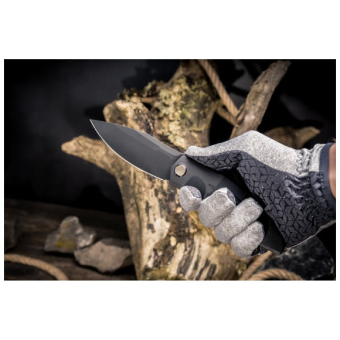 Ніж Weknife Sine Wave, Black Titanium, Darkwash (WE23069B-1)