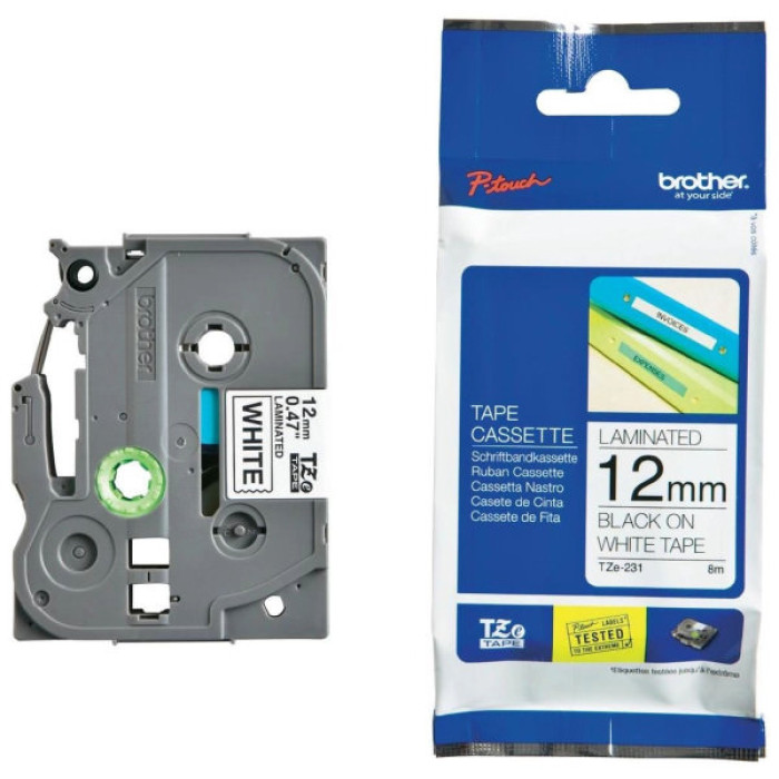 Стрічка для принтера етикеток Brother TZE231