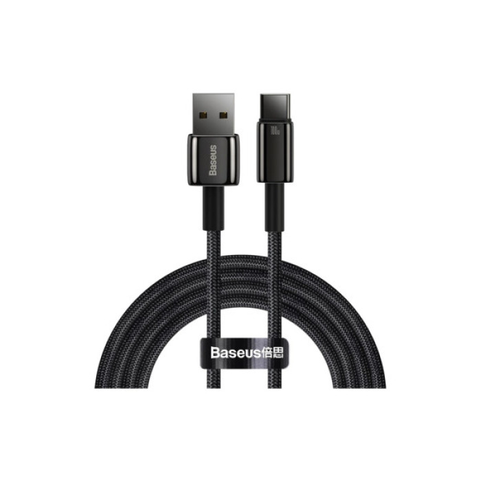 Дата кабель USB 2.0 AM to USB-C 2.0m 100W black Baseus (CAWJ000101)