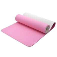 Килимок для фітнесу Ecofit MD9012 двошаровий TPE 183 х 61 х 0,8 см Рожевий/світло-рожевий (К00026948)