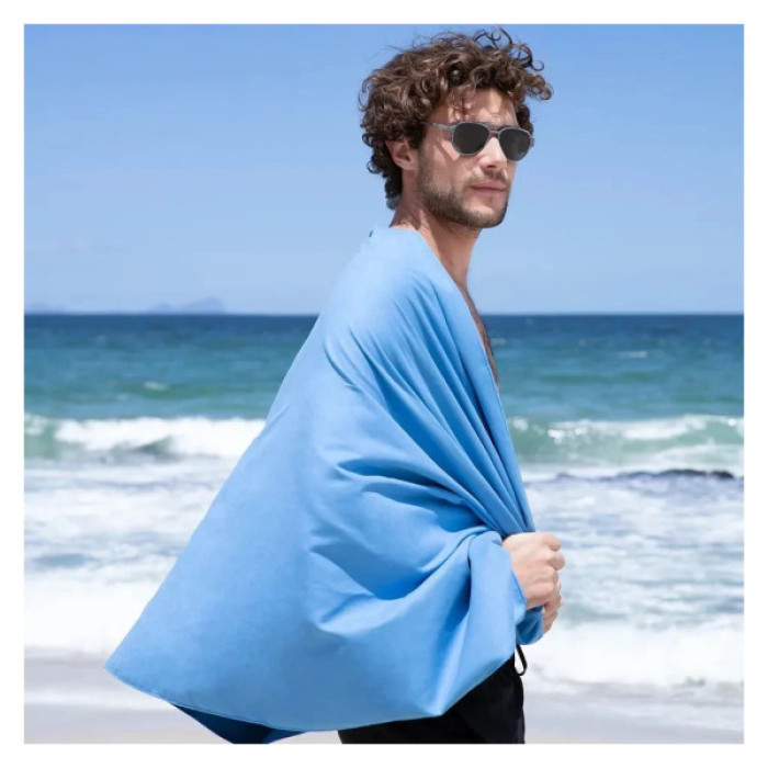 Туристичний рушник Naturehike Fitness NH20FS009 антибактеріальний 160 х 80 блакитний (6927595750100)