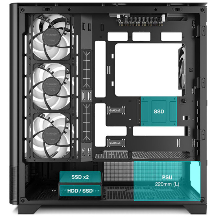 Корпус Gamdias ATLAS P2 CG (4711514501025)