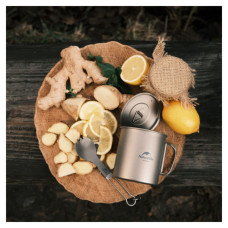 Ложка-виделка туристична Naturehike титанова NH19C001-J (6927595734766)
