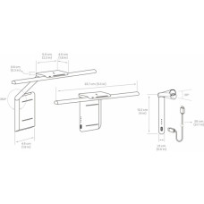 Настільна лампа BenQ Clip Laptop Bar (9H.W4EWT.ES5)