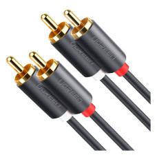 Кабель мультимедійний 2xRCA M to 2xRCA M 3.0m AV104 black Ugreen (10519)