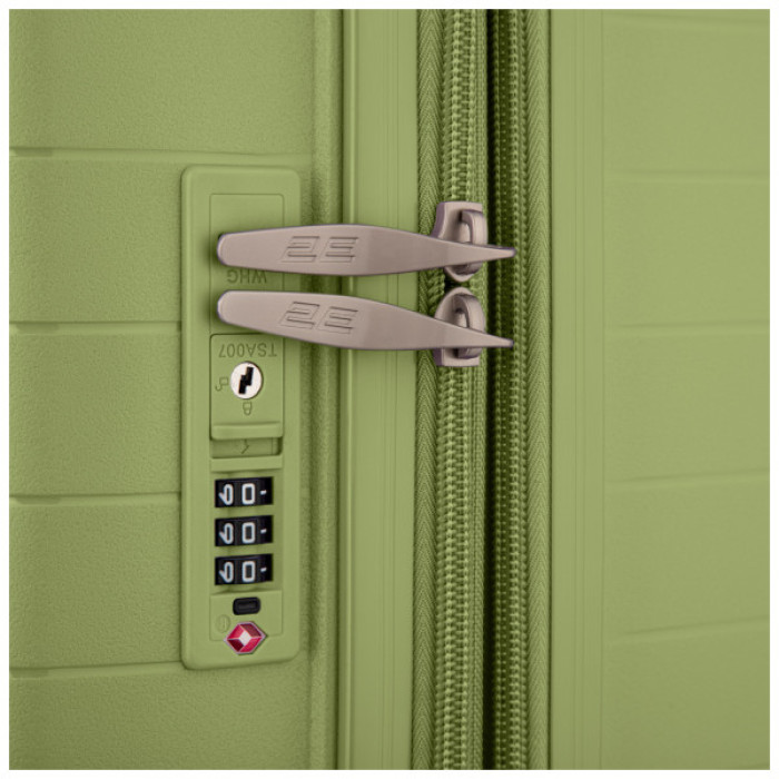 Набір валіз 2E Aero (M+S), оливково-зелені (2E-SPP-AERO-SET2-MG)