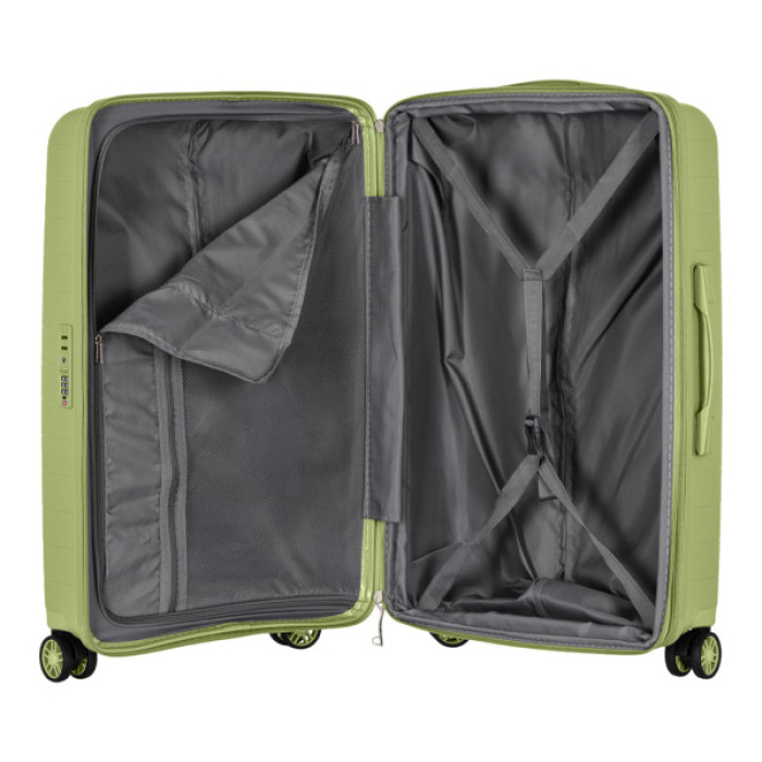 Набір валіз 2E Aero (M+S), оливково-зелені (2E-SPP-AERO-SET2-MG)
