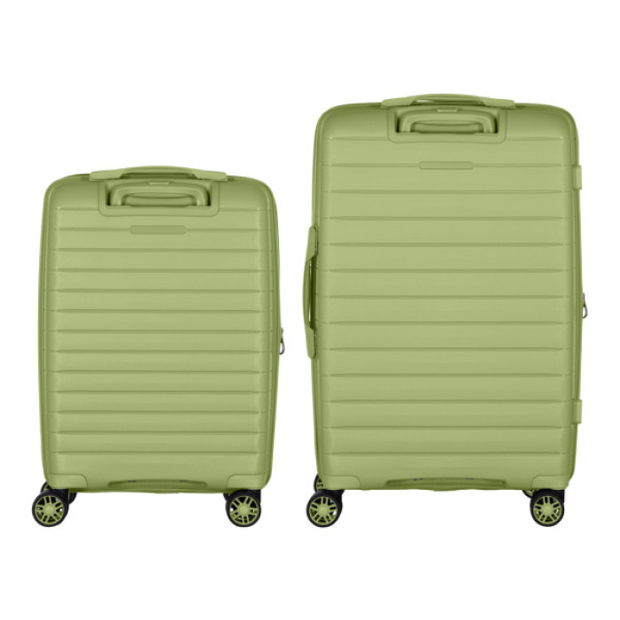 Набір валіз 2E Aero (M+S), оливково-зелені (2E-SPP-AERO-SET2-MG)