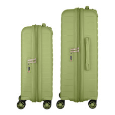 Набір валіз 2E Aero (M+S), оливково-зелені (2E-SPP-AERO-SET2-MG)