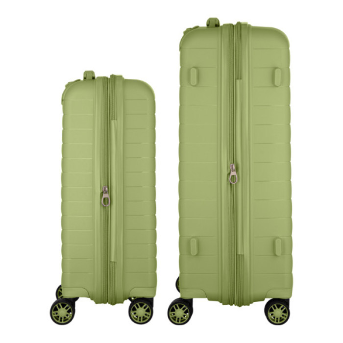 Набір валіз 2E Aero (M+S), оливково-зелені (2E-SPP-AERO-SET2-MG)