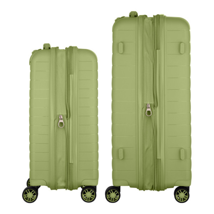 Набір валіз 2E Aero (M+S), оливково-зелені (2E-SPP-AERO-SET2-MG)