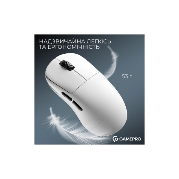 Мишка GamePro Asgard Loki Wireless/USB White (GM022W)