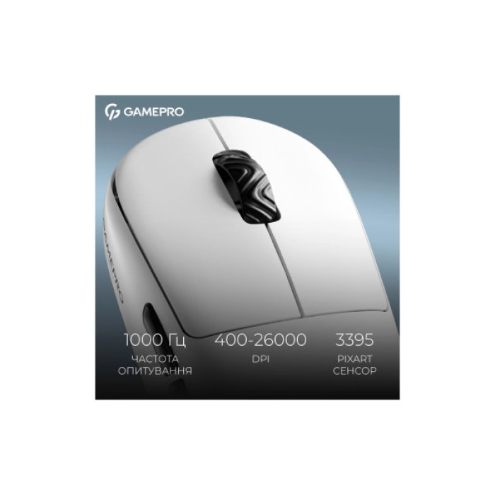 Мишка GamePro Asgard Loki Wireless/USB White (GM022W)