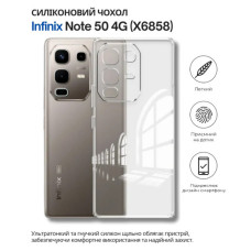 Чохол до мобільного телефона BeCover Silicone Infinix Note 50 4G (X6858) Transparent (714669)