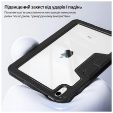 Чохол до планшета BeCover Rugged Origami Transparent Apple iPad 10.9" (2022/2024) / iPad (A16) 2025 11" Black (714966)