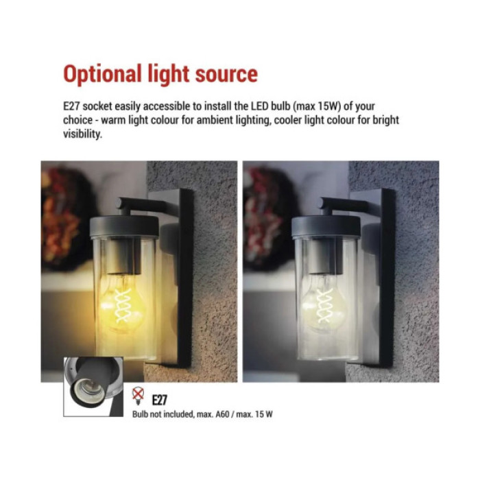 Світильник EMOS E27 15 Вт IP44 (ZGC010P)