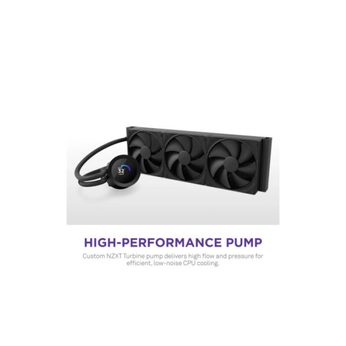 Система рідинного охолодження NZXT Kraken Plus V2 360mm AIO liquid cooler w/Displ (RL-KN360-B2)