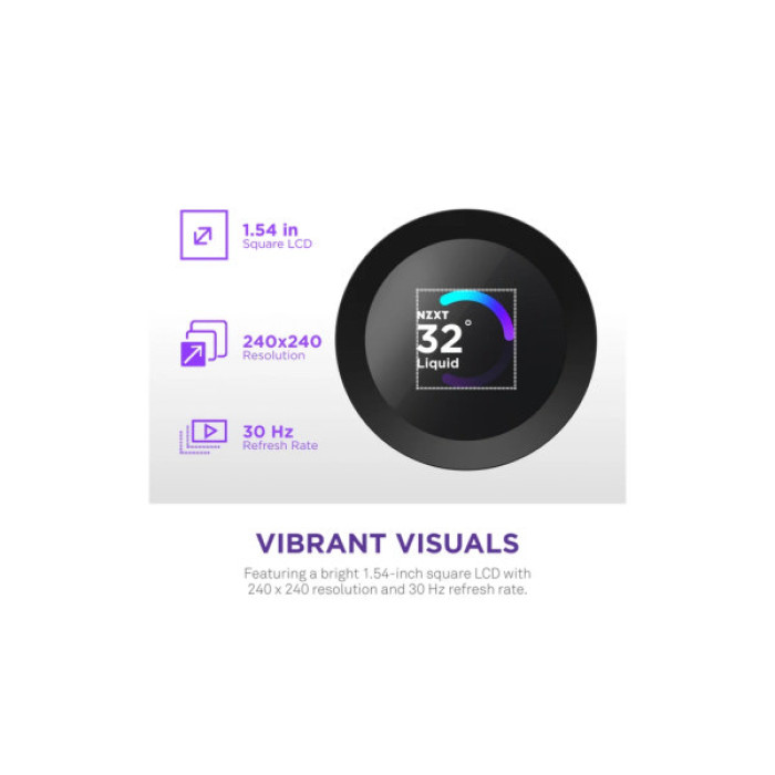 Система рідинного охолодження NZXT Kraken Plus V2 360mm AIO liquid cooler w/Displ (RL-KN360-B2)