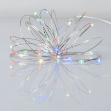 Гірлянда YES! Fun Нитка на мідному дроті 40 LED Різнокольорова 4 м Статична На батарейках (975029)
