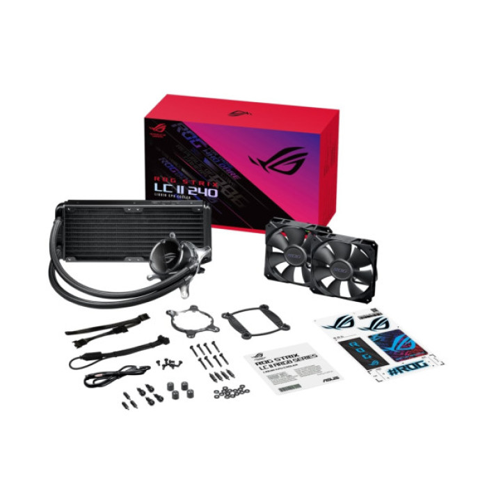 Система рідинного охолодження ASUS ROG STRIX LC II 240 Intel LGA 1700, 1200, 115x, 2011, 2011-3, 2066 AMD AM4, TR4 (90RC00E0-M0UAY0)
