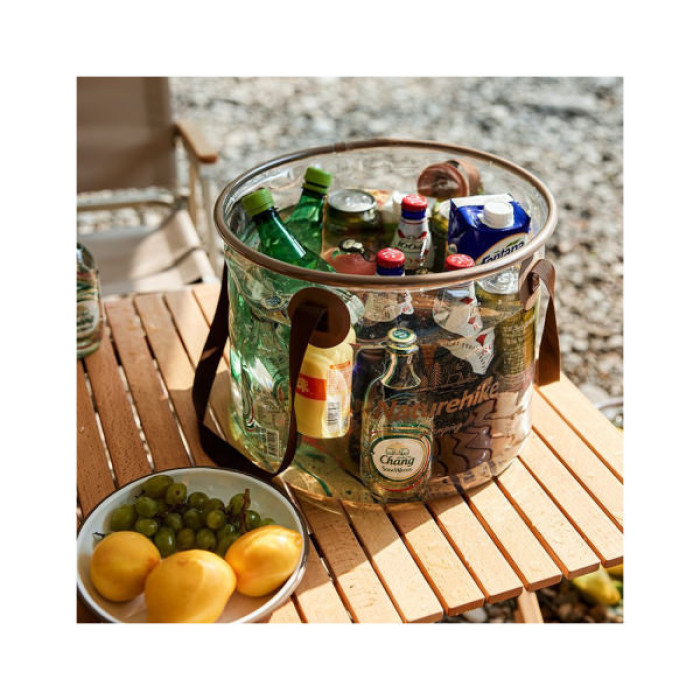 Відро складне Naturehike ПВХ NH20SJ040 10л прозорий (6975641886761)