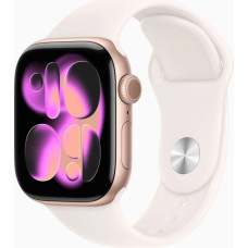 Смарт-годинник Apple Watch Series 11 GPS 42mm Rose Gold Aluminium Case with Light Blush Sport Band - M/L (MEU44RK/A)