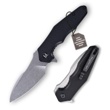 Ніж Hightron Mini Ventura, D2, G10, чорний, сталевий stonewash клинок (HK05BLKS)