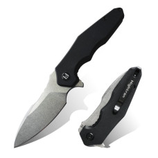 Ніж Hightron Mini Ventura, D2, G10, чорний, сталевий stonewash клинок (HK05BLKS)