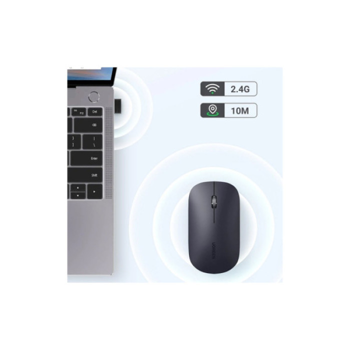 Мишка Ugreen MU001 Portable Wireless Black (90372)