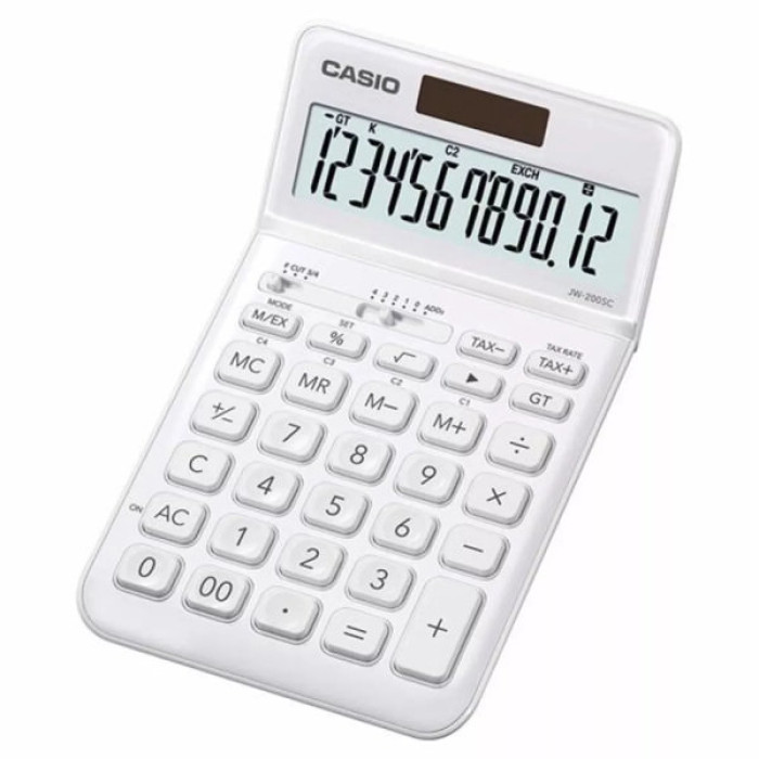 Калькулятор Casio JW-200SC-WE-W-E, білий (CALC-CAS-JW-200SC-WE)