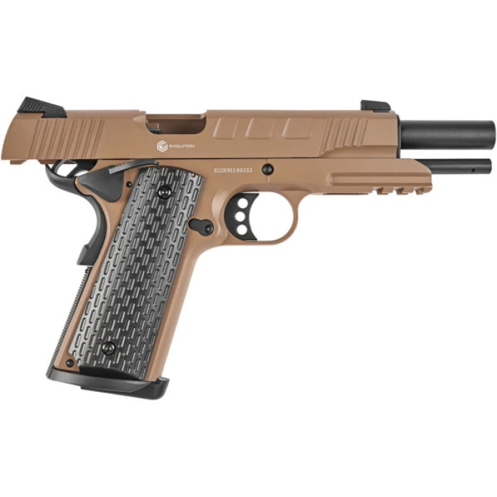 Страйкбольний пістолет Evolution E911 Defender Tan Green Gas (EP0511-T)