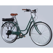 Електровелосипед Dorozhnik 28" eRETRO Vbr FR рама-19" 36B 13А*г 500Вт 2026 зелено-сірий (ELB-D-28-111)