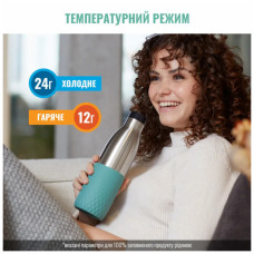 Термос Tefal Bludrop soft touch, 700мл, нержавіюча сталь, зелений (N3111210)