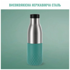 Термос Tefal Bludrop soft touch, 700мл, нержавіюча сталь, зелений (N3111210)