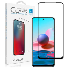 Скло захисне ACCLAB Full Glue Xiaomi Redmi Note 10 Black (1283126511295)