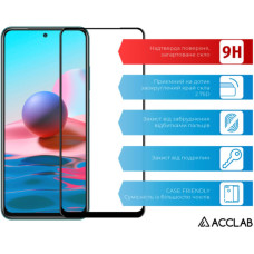 Скло захисне ACCLAB Full Glue Xiaomi Redmi Note 10 Black (1283126511295)